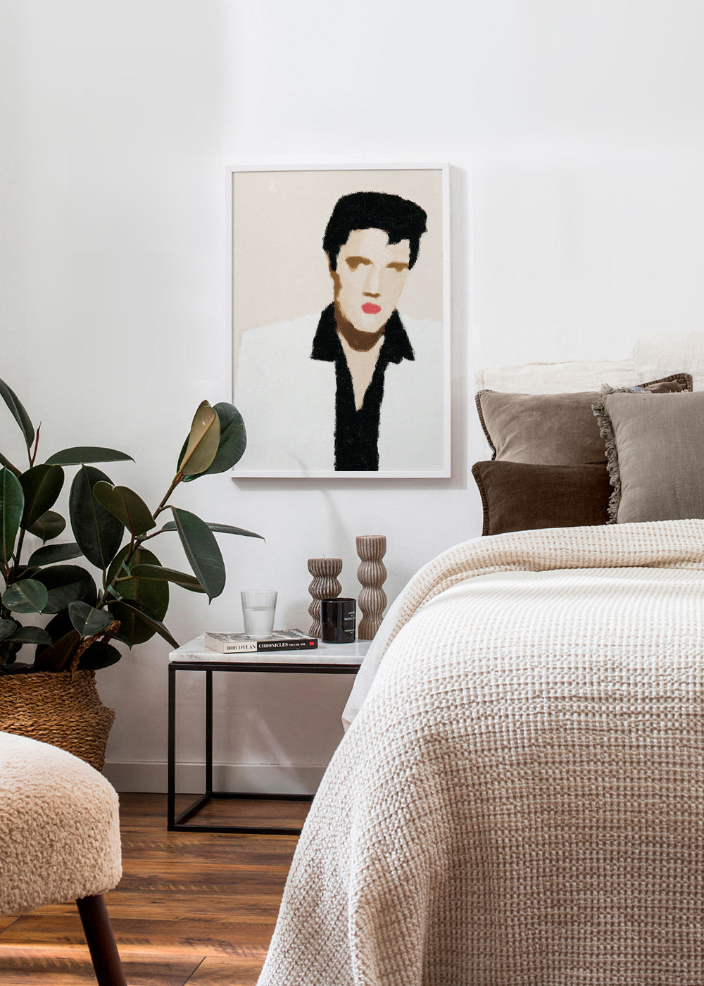 Illustration portræt minimalistisk med ikonisk udtryk – Product2