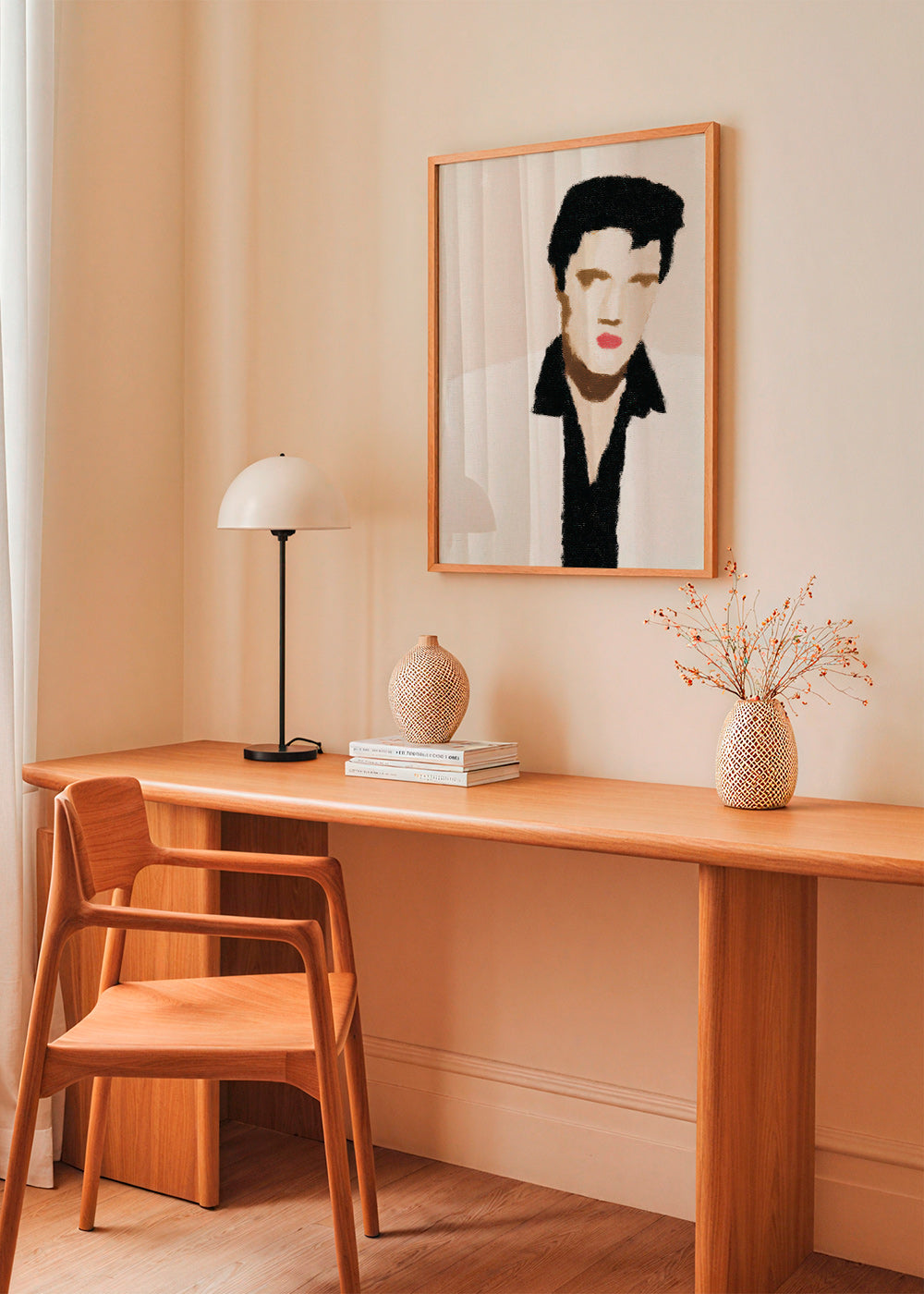 Illustration portræt minimalistisk med ikonisk udtryk – Product3