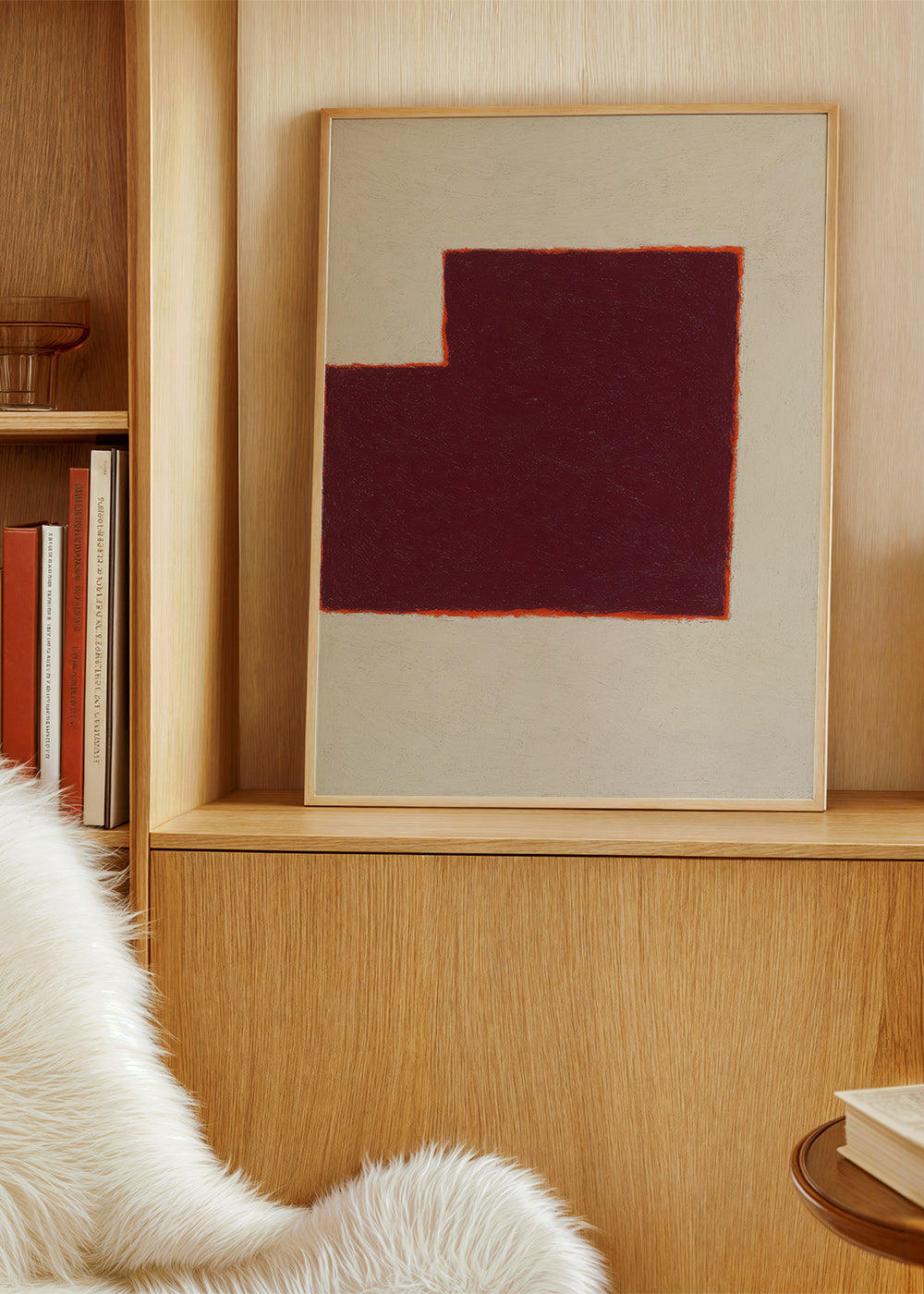 Abstrakt billede bordeaux geometrisk blok – Product2