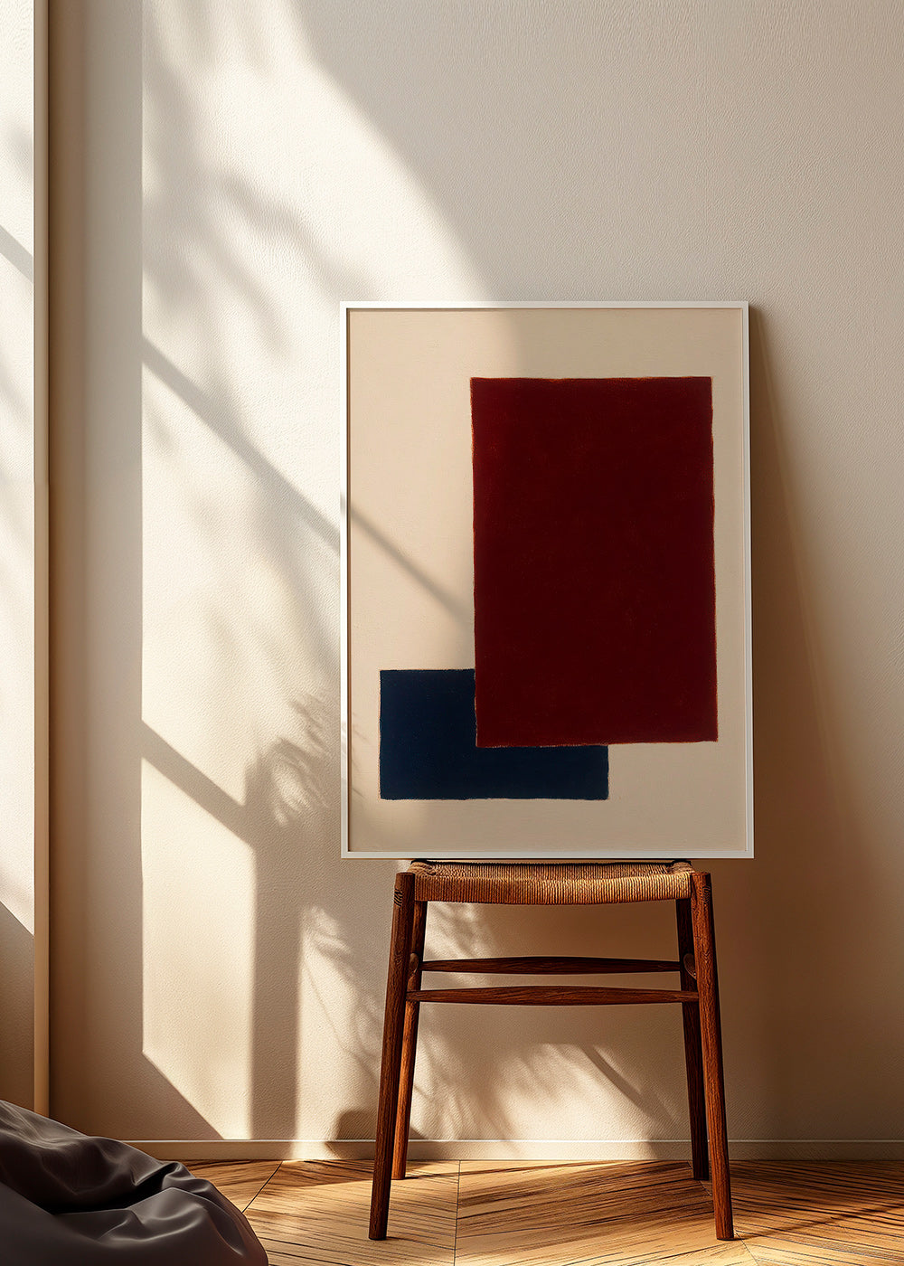 Geometrisk maleri med overlappende rektangler – Product3