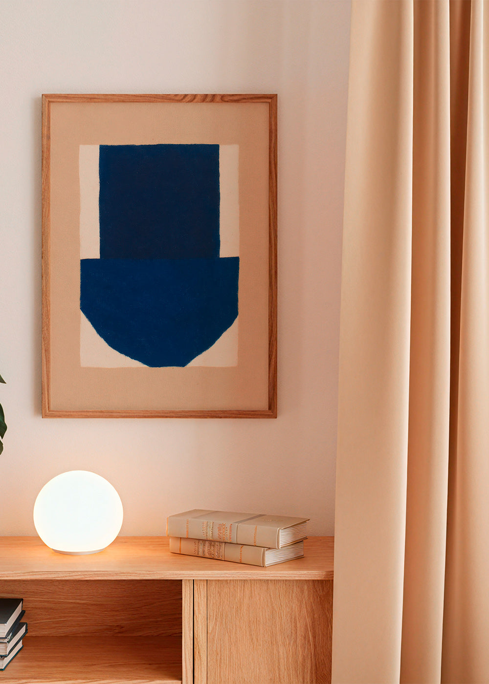 Geometrisk billede med navy blok – Product1