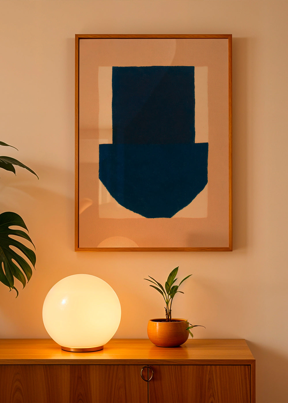 Geometrisk billede med navy blok – Product3