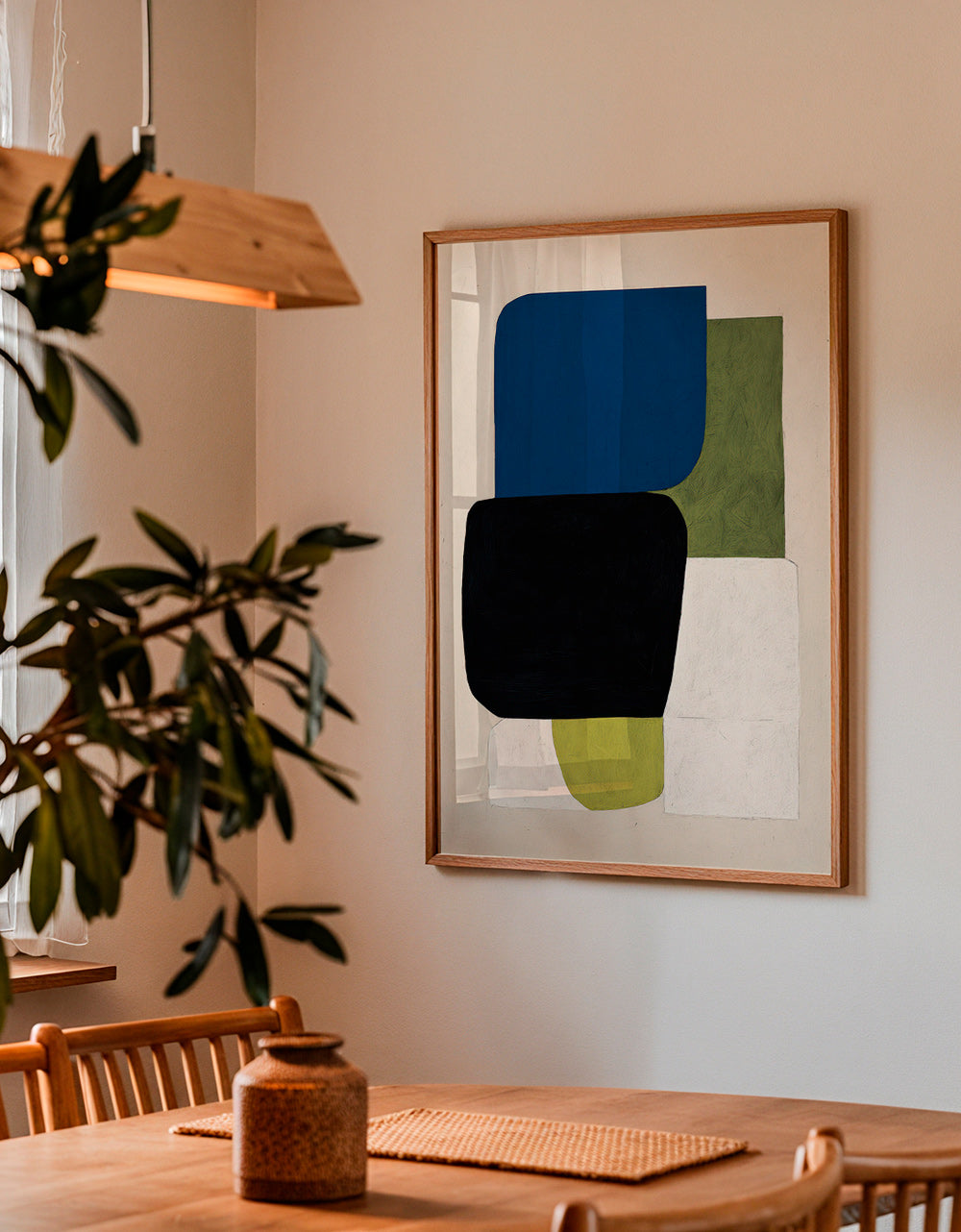 Abstrakt billede med stablede farveblokke – Product2