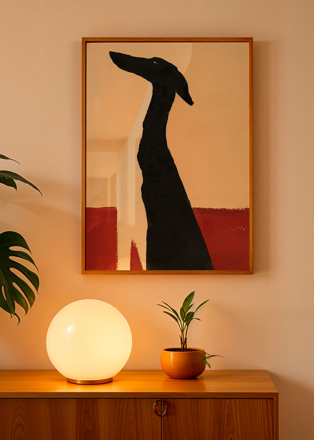 Elegant galgo i minimalistisk komposition – Product1