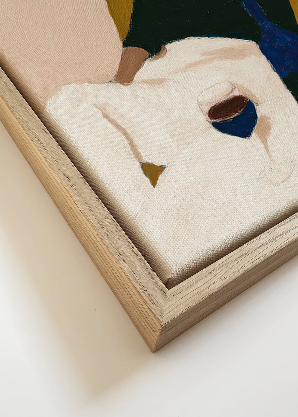 Køkkenkunst med vinflaske og sennepsfauteuil – Canvas detail