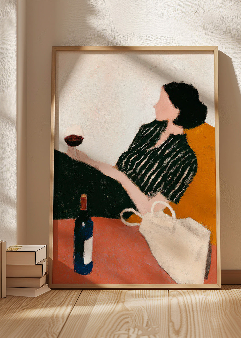 Køkkenkunst kvinde med vinglas – Product3