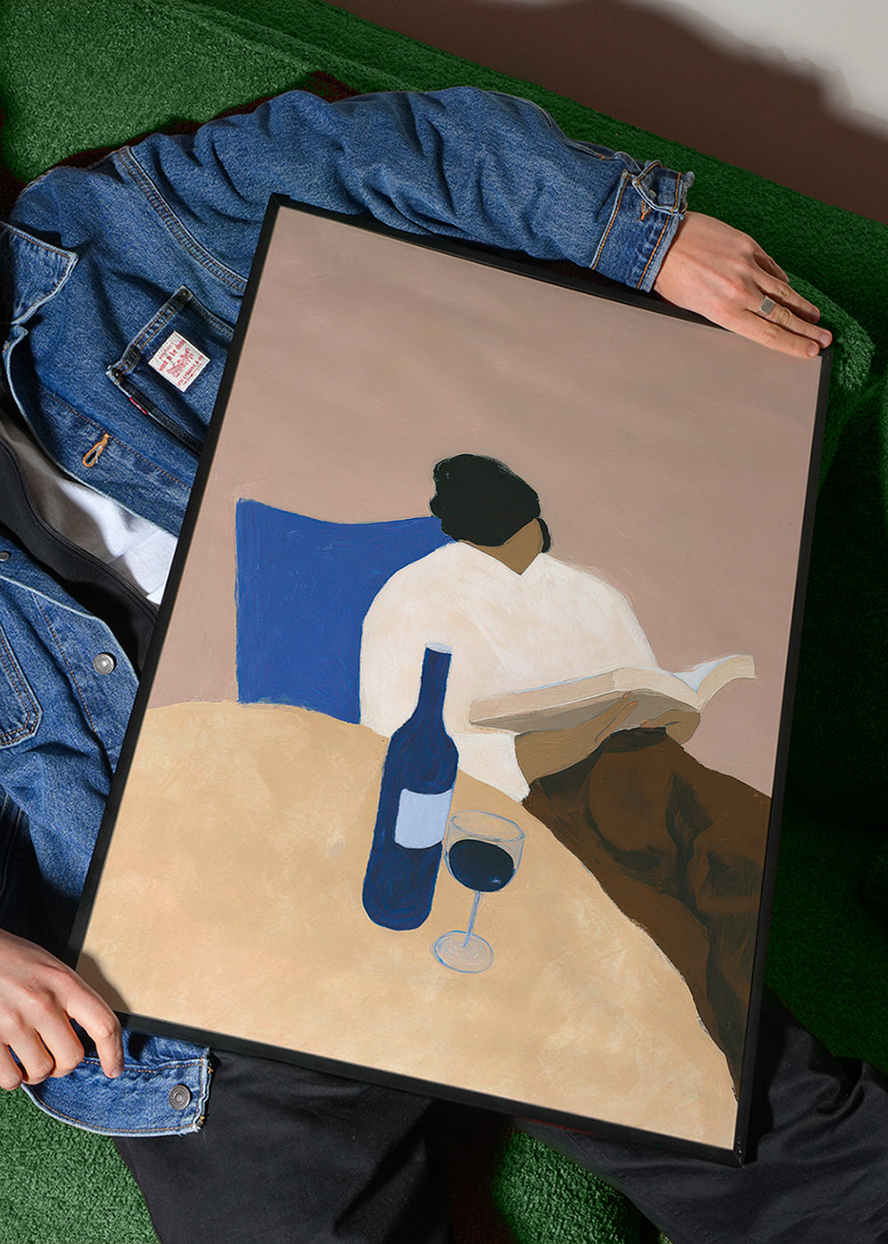 Køkkenkunst: læser med vinglas – Product1