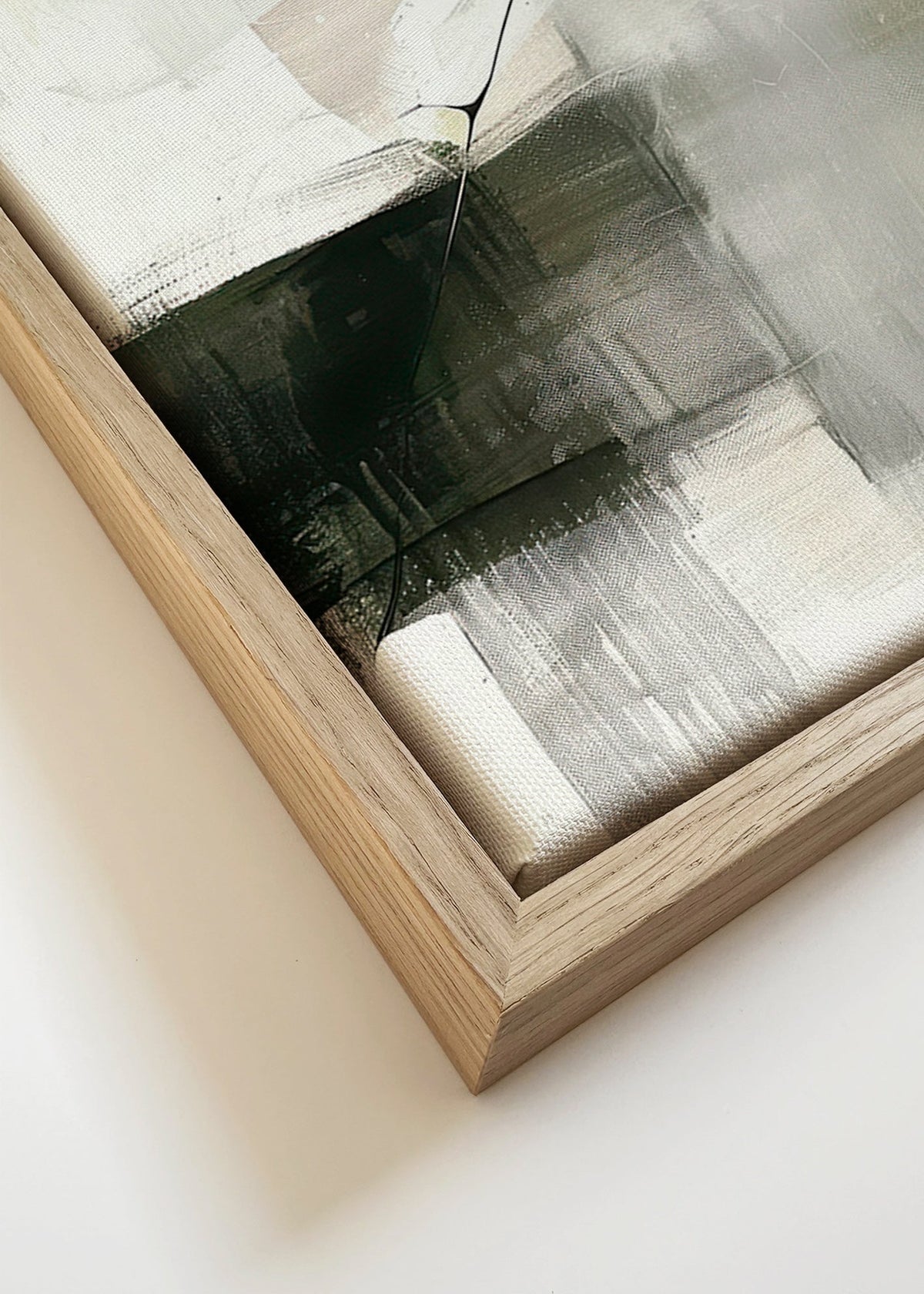 Abstrakt billede med blødt horisont – Canvas detail