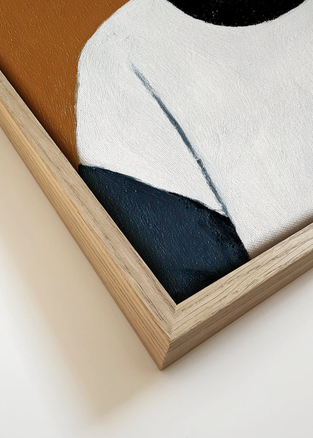 Illustration portræt med tyggegummibel – Canvas detail