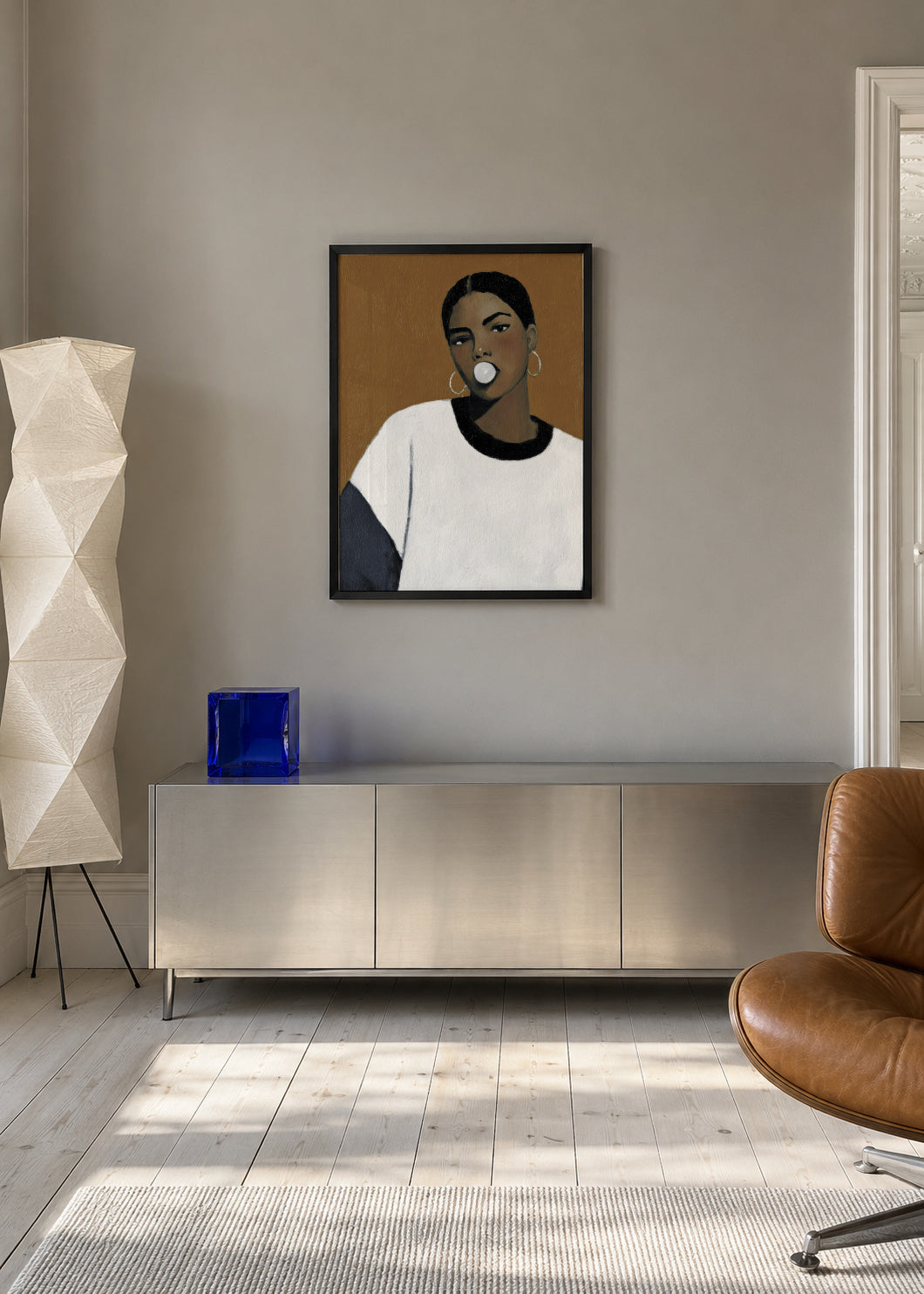 Bold Beauty - Framed poster in an interior