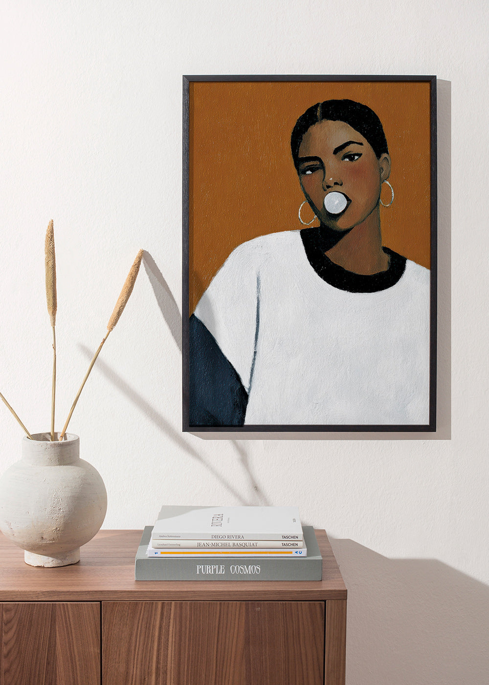 Illustration portræt med tyggegummibel – Product1