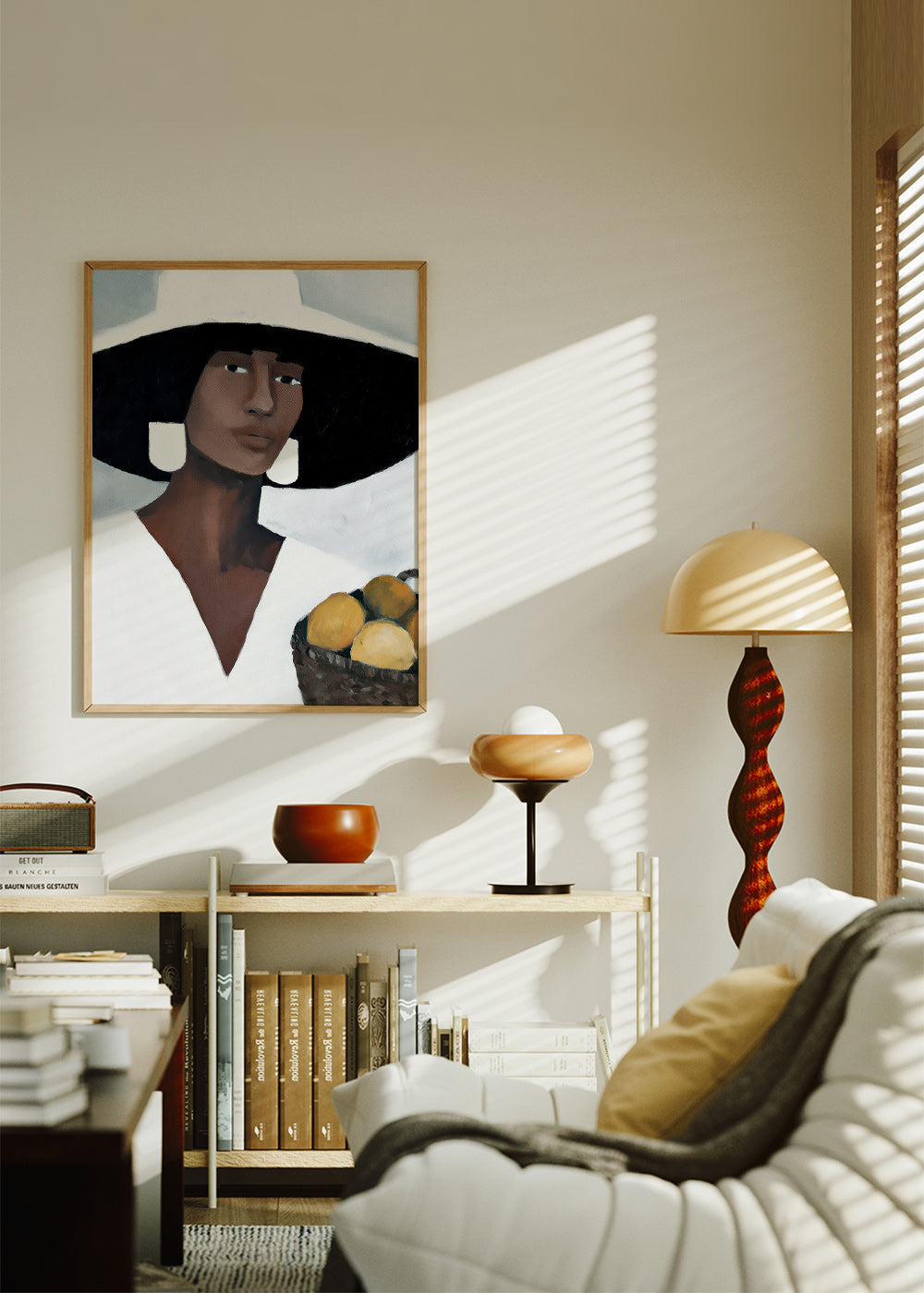 Køkkenkunst: kvinde med bred hat og citroner – Product3