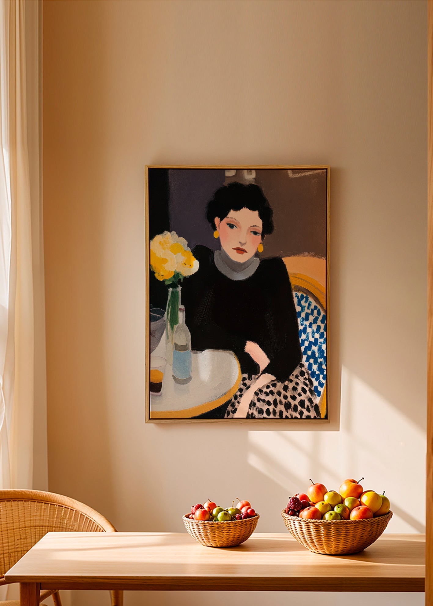 Køkkenkunst: portræt på café – Canvas1