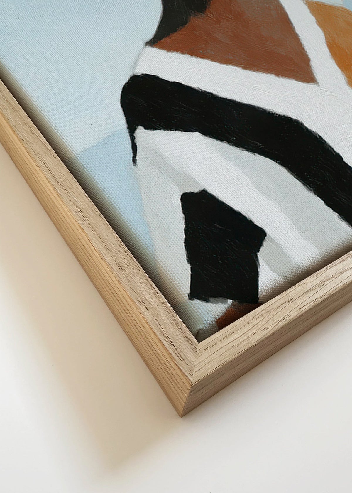Illustration: figur ved sejlbåd – Canvas detail