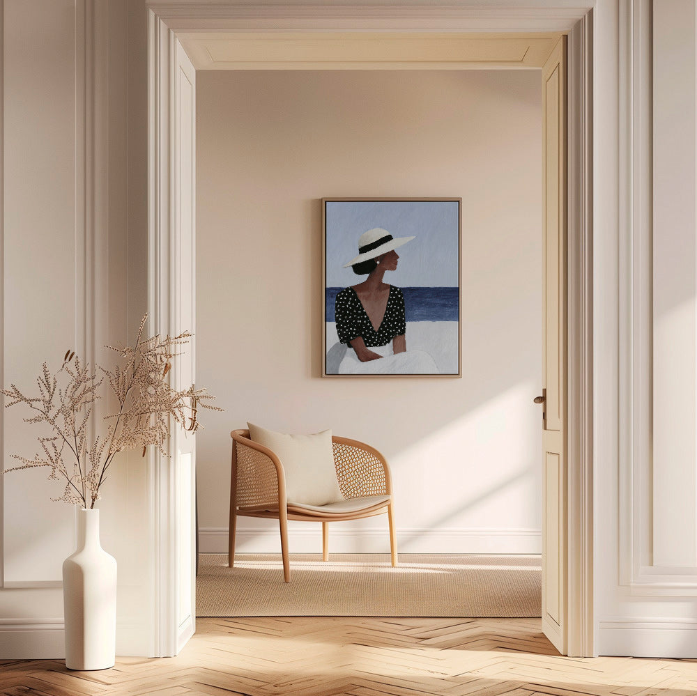 Illustration kvinde med hat – Canvas1