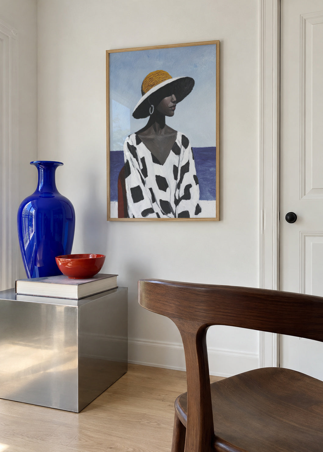 Coastal Pattern - Framed poster in an interior