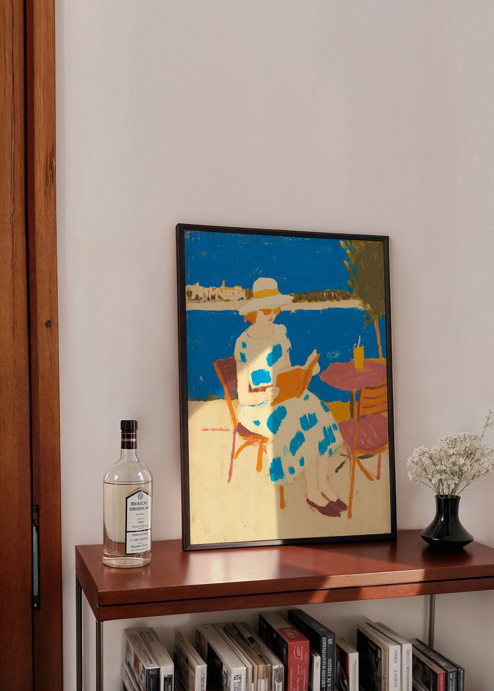 Illustration af læser ved havet – Product2
