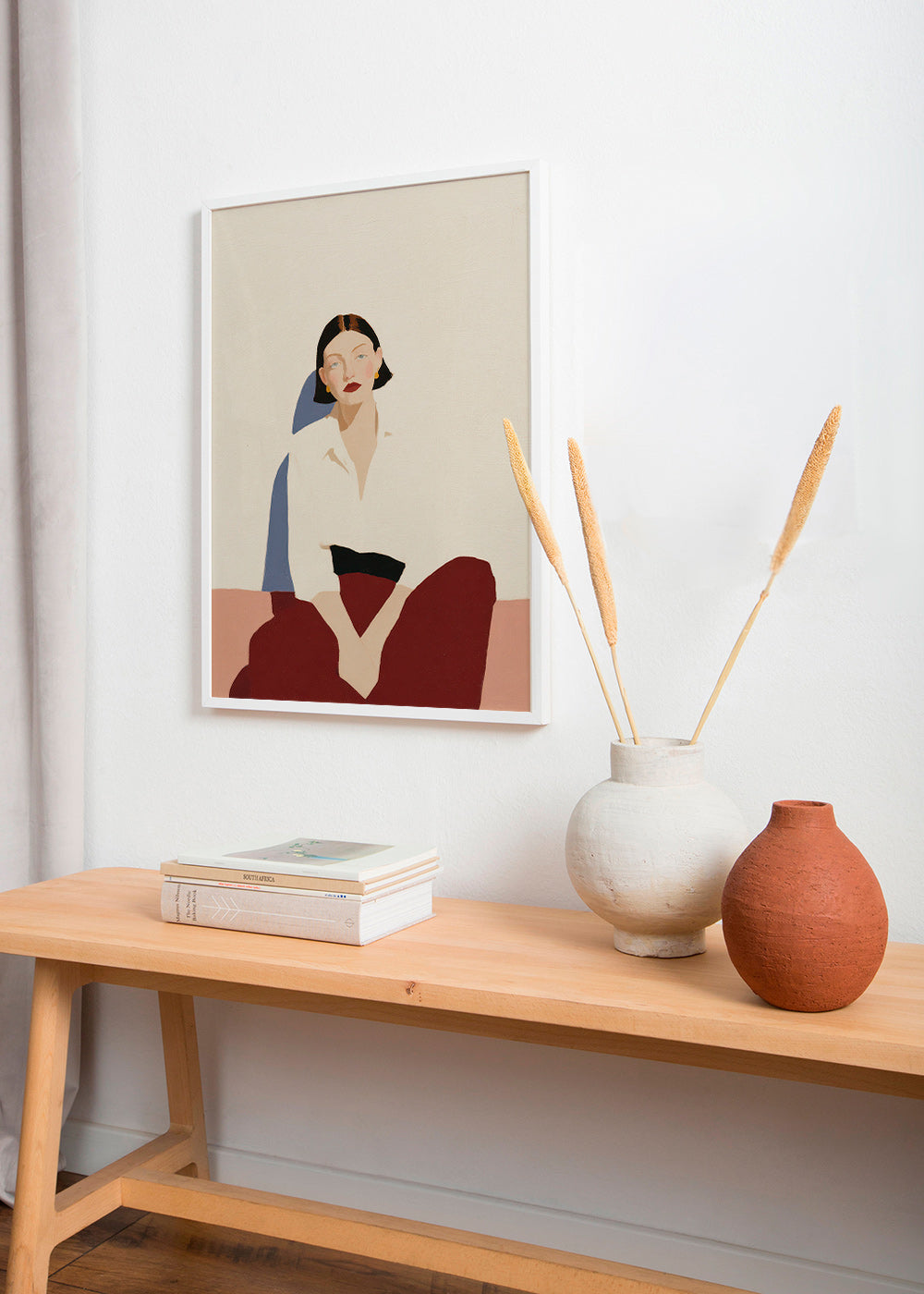 Minimalistisk siddende figur, rolig gestus – Product3