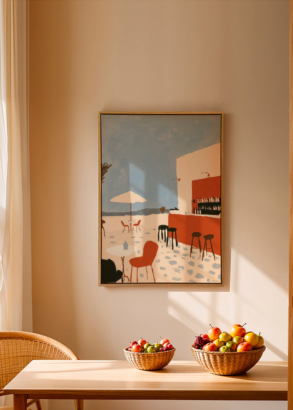 Landskabskunst: minimalistisk kystterrasse – Canvas1