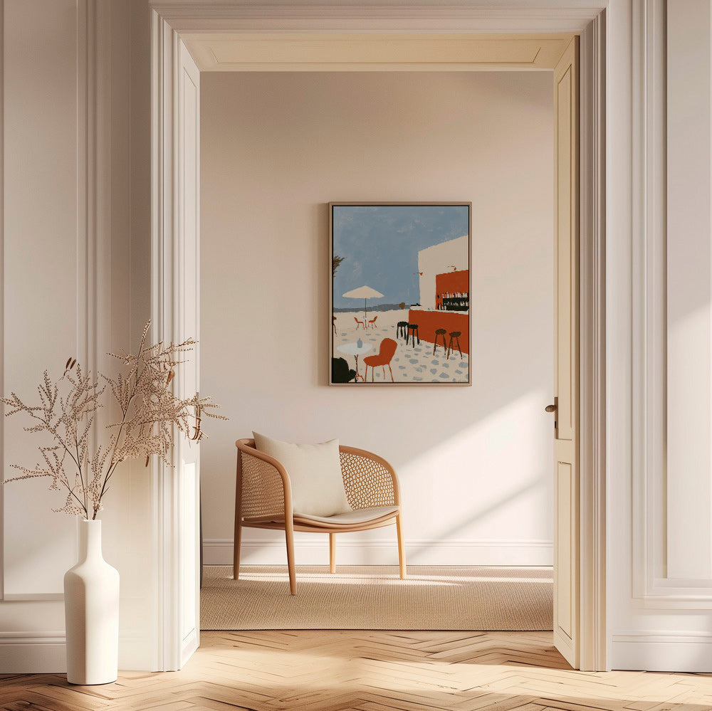 Landskabskunst: minimalistisk kystterrasse – Canvas2