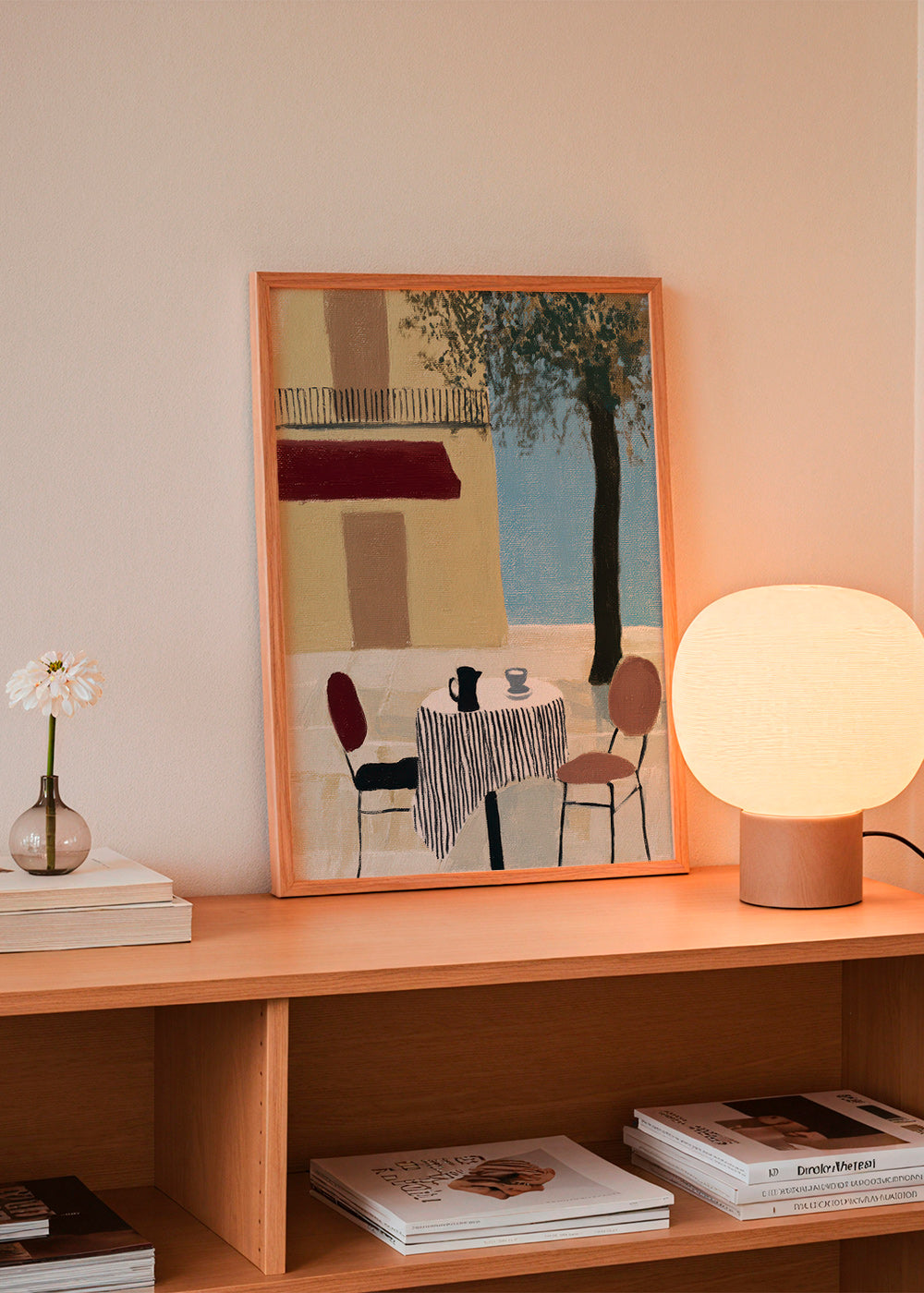 Køkkenkunst: terrassbord under rød markise – Product3