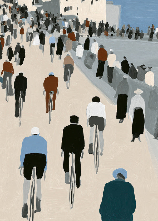 Køkkenkunst Cykeltur på promenade