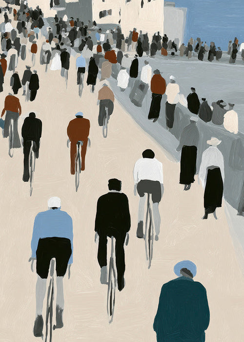 Køkkenkunst Cykeltur på promenade