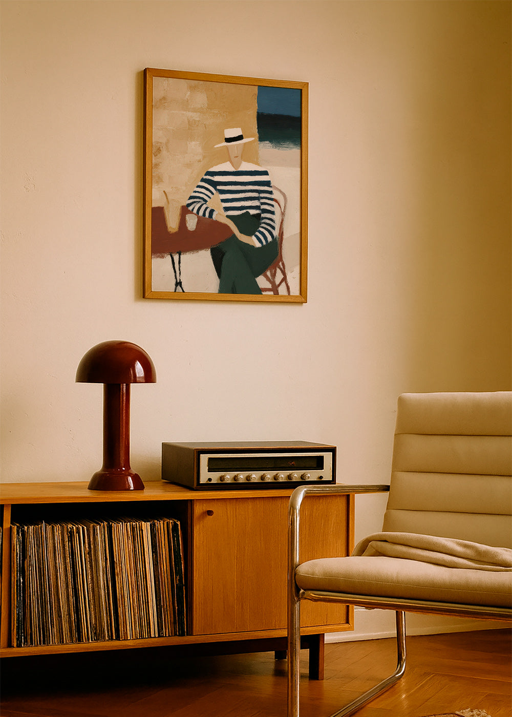 Køkkenkunst med stribet figur ved havet – Product3