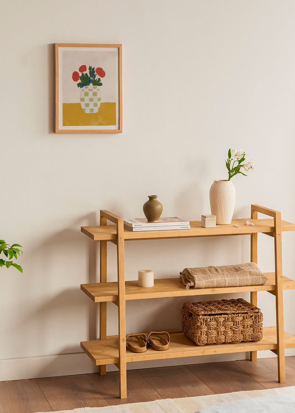 Botanisk plakat: ternet vase med valmuer – Product1
