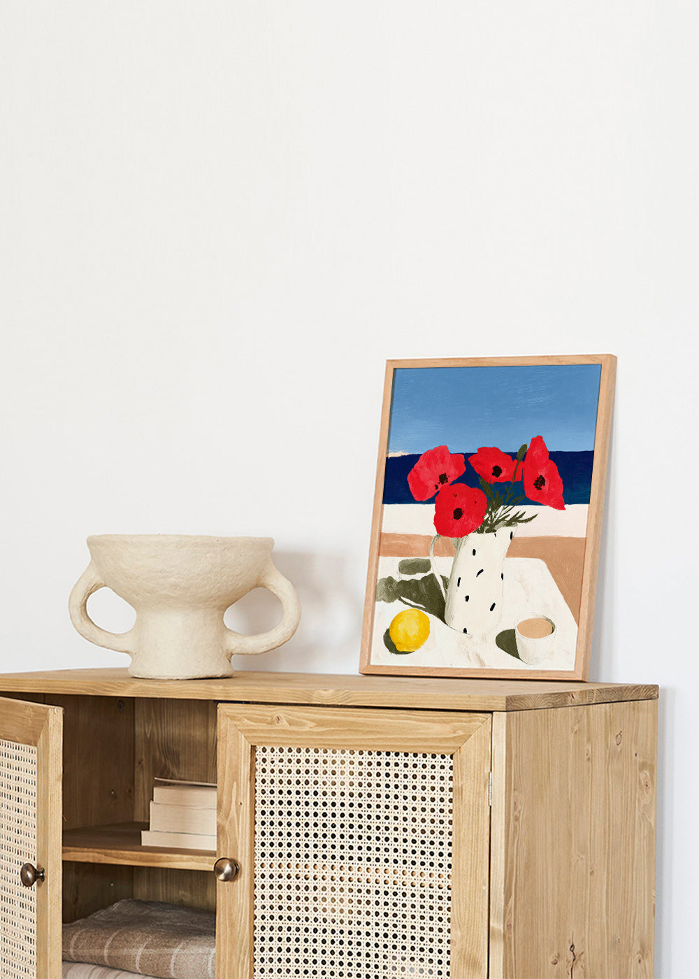 Botanisk plakat valmuer ved havet – Product3