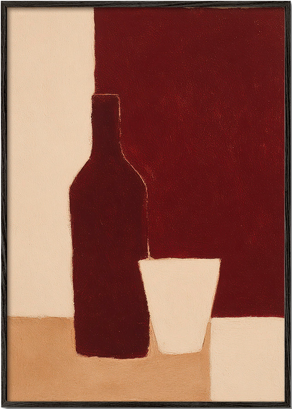 Køkkenkunst: flaske og glas – Black Frame
