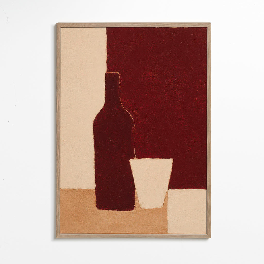 Køkkenkunst: flaske og glas – Oak Frame