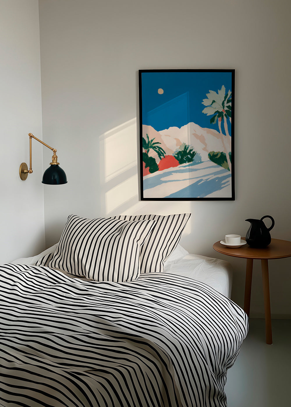 Botanisk plakat med palmer og bjerg – Product2