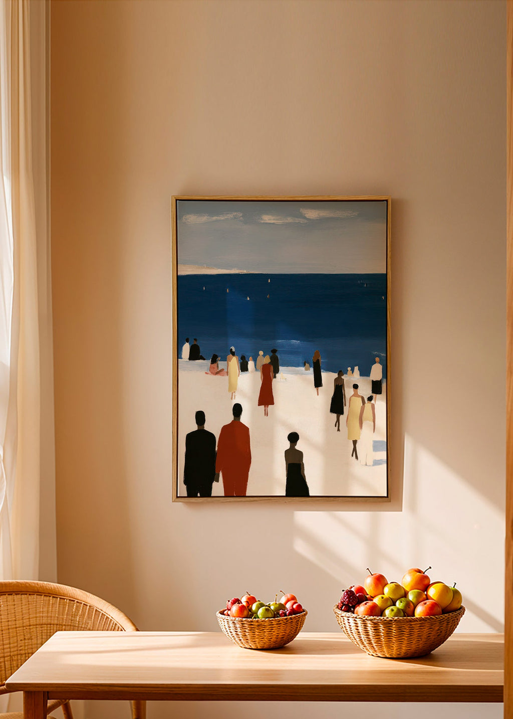 Kystlandskab med figurer – Canvas1