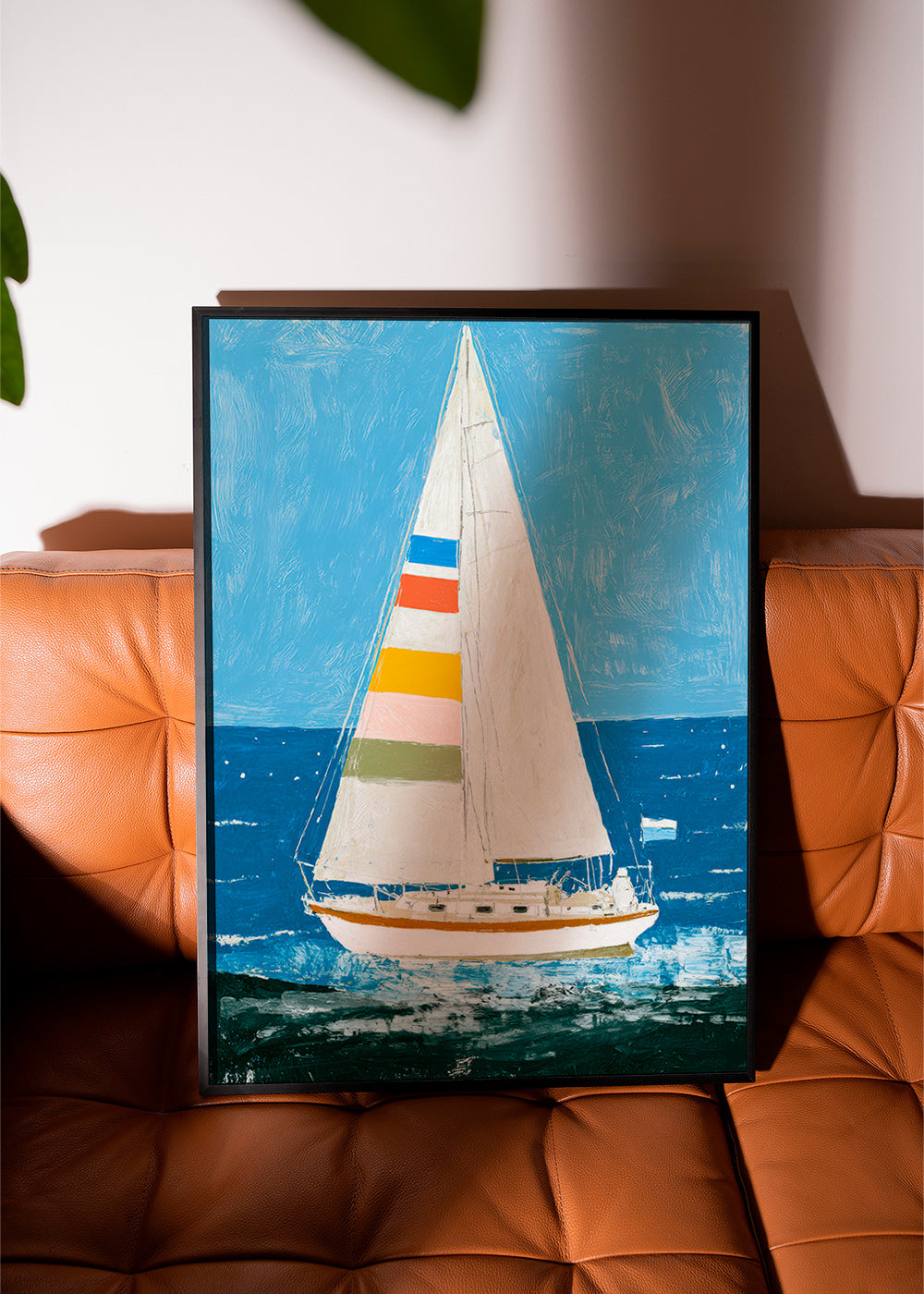 Illustration: sejlbåd med farverige sejl – Product3
