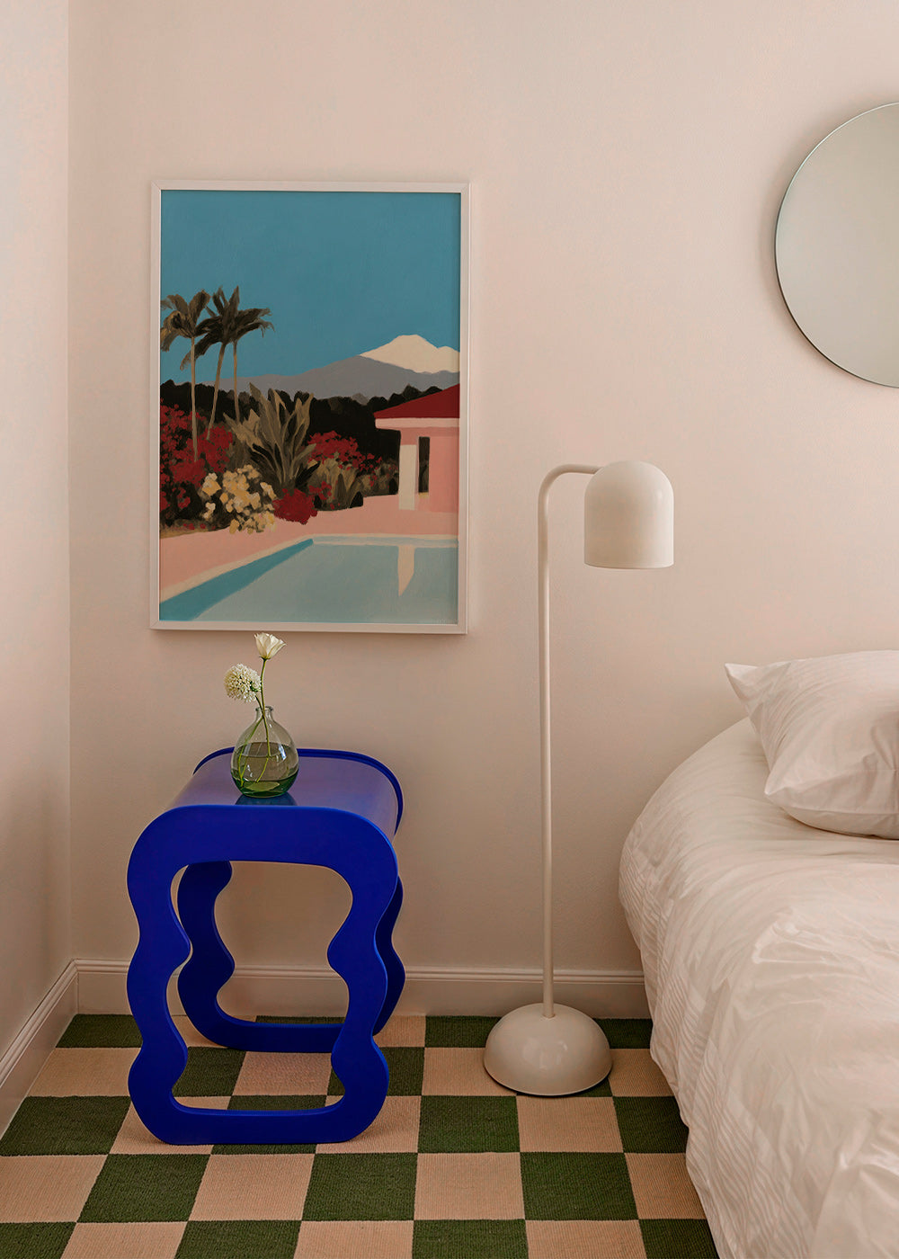 Botanisk plakat ved poolen med palmer – Product2