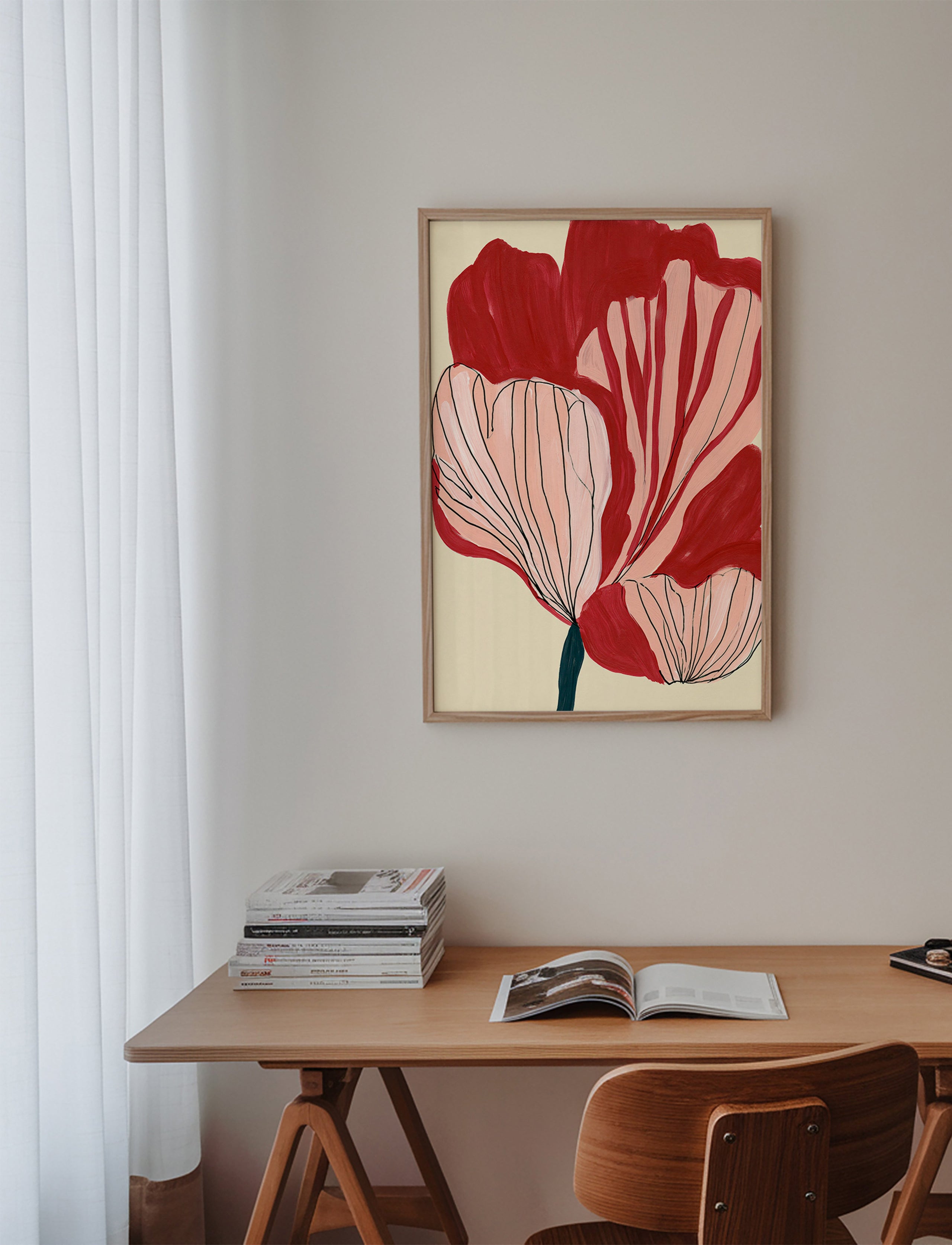 Botanisk plakat skarlagenblomster – Product3