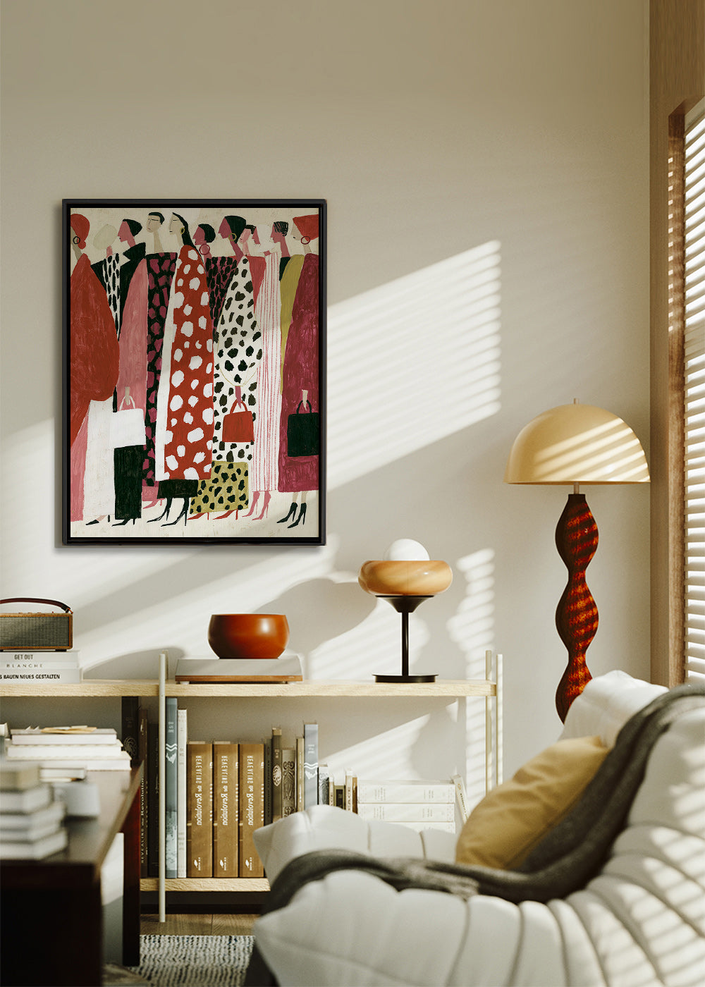 Modeillustration: stiliseret profiloptog