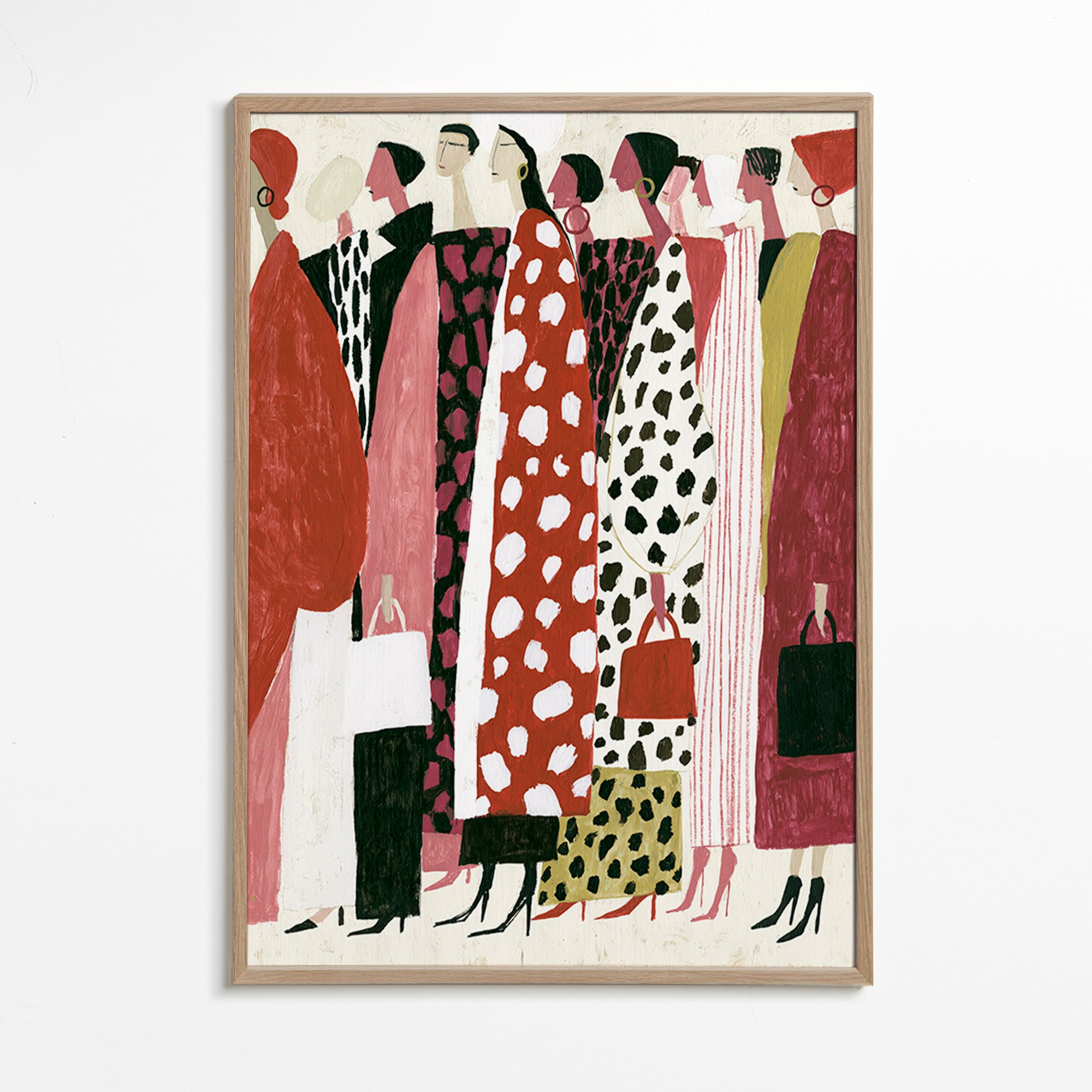 Modeillustration: stiliseret profiloptog