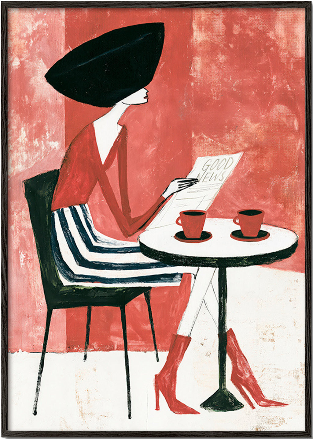 Køkkenkunst kvinde med kaffe