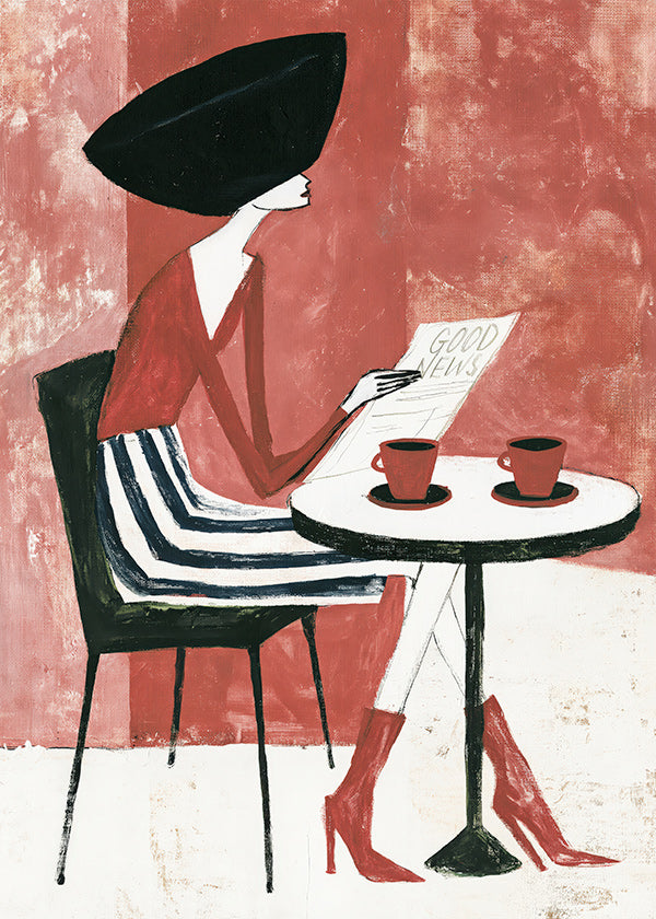 Køkkenkunst kvinde med kaffe