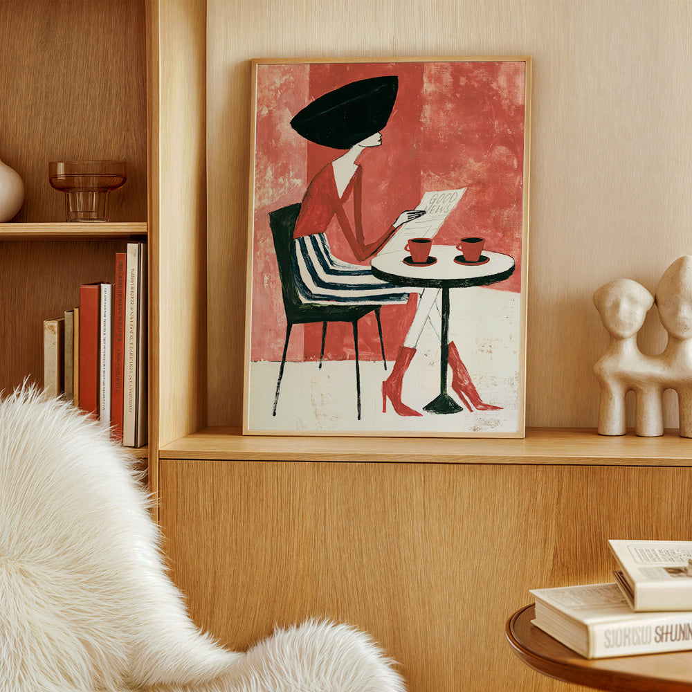 Køkkenkunst kvinde med kaffe