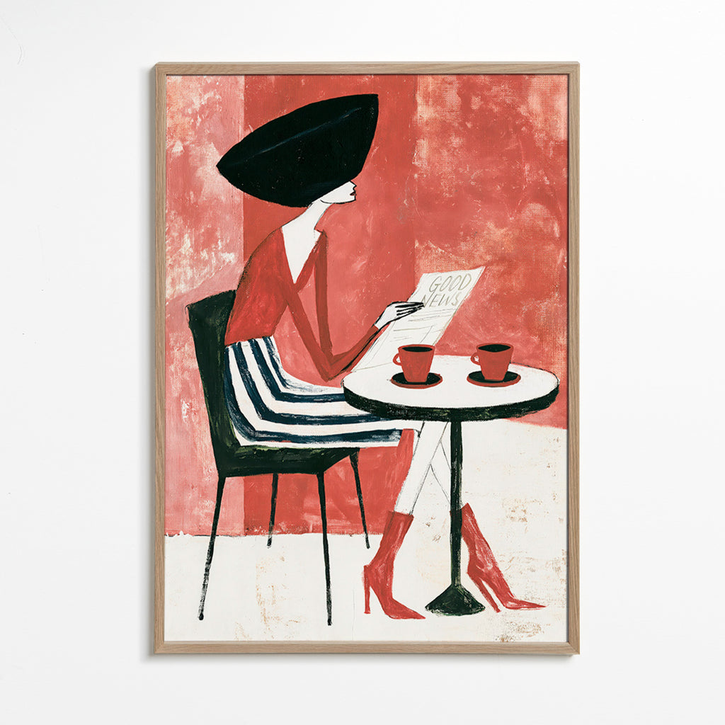 Køkkenkunst kvinde med kaffe