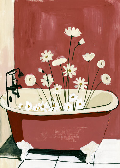 Floral Bath - Unframed art print