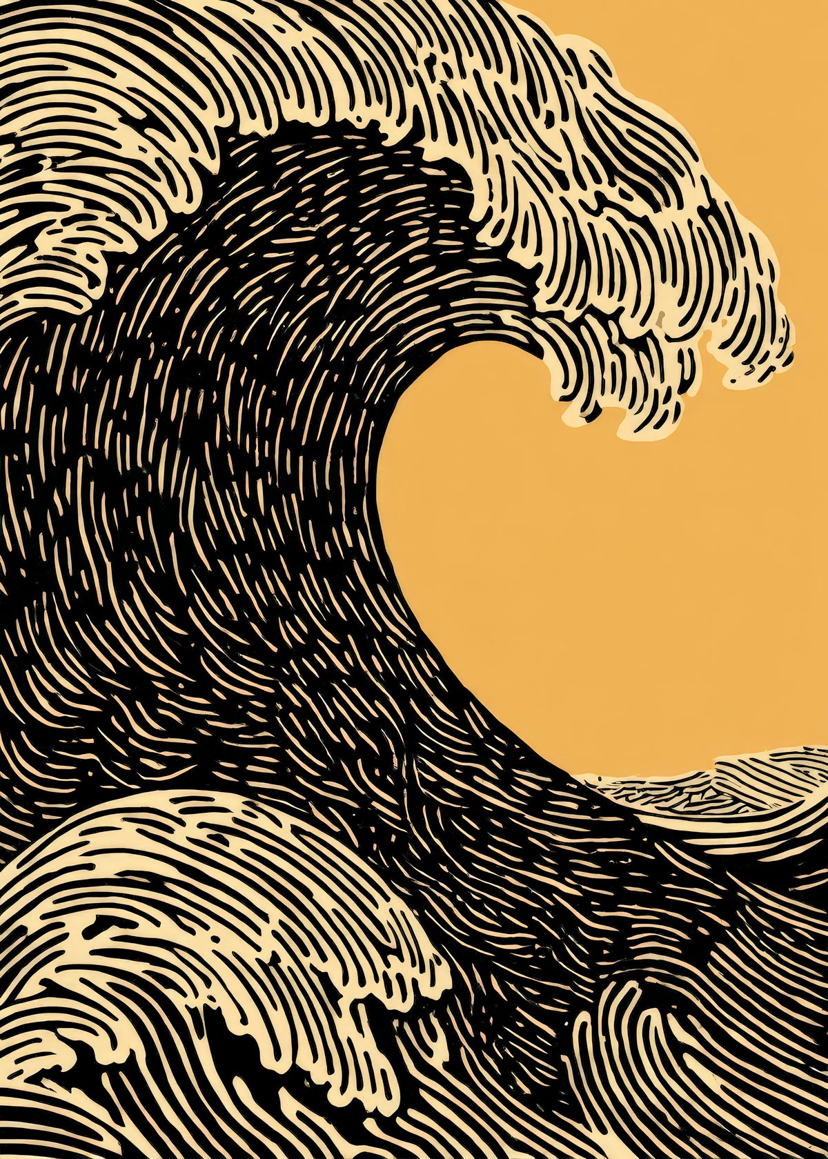 Black Wave - Unframed art print