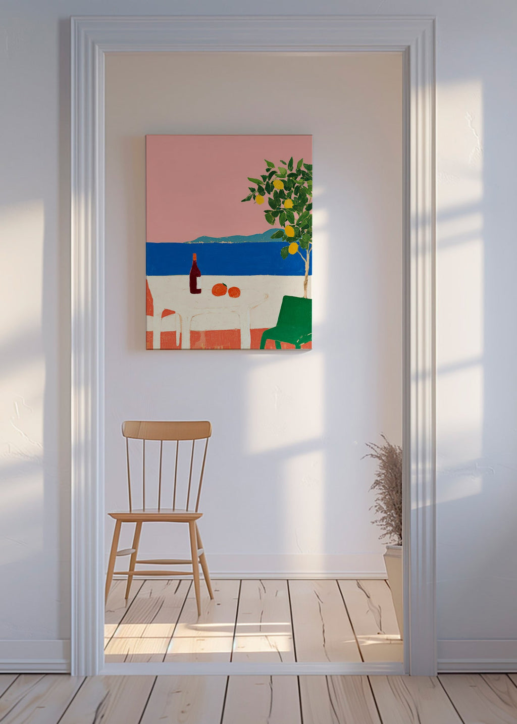 Køkkenkunst Rosa Riviera med citrontræ