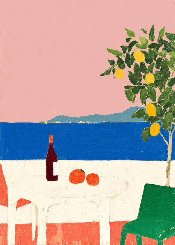 Køkkenkunst Rosa Riviera med citrontræ