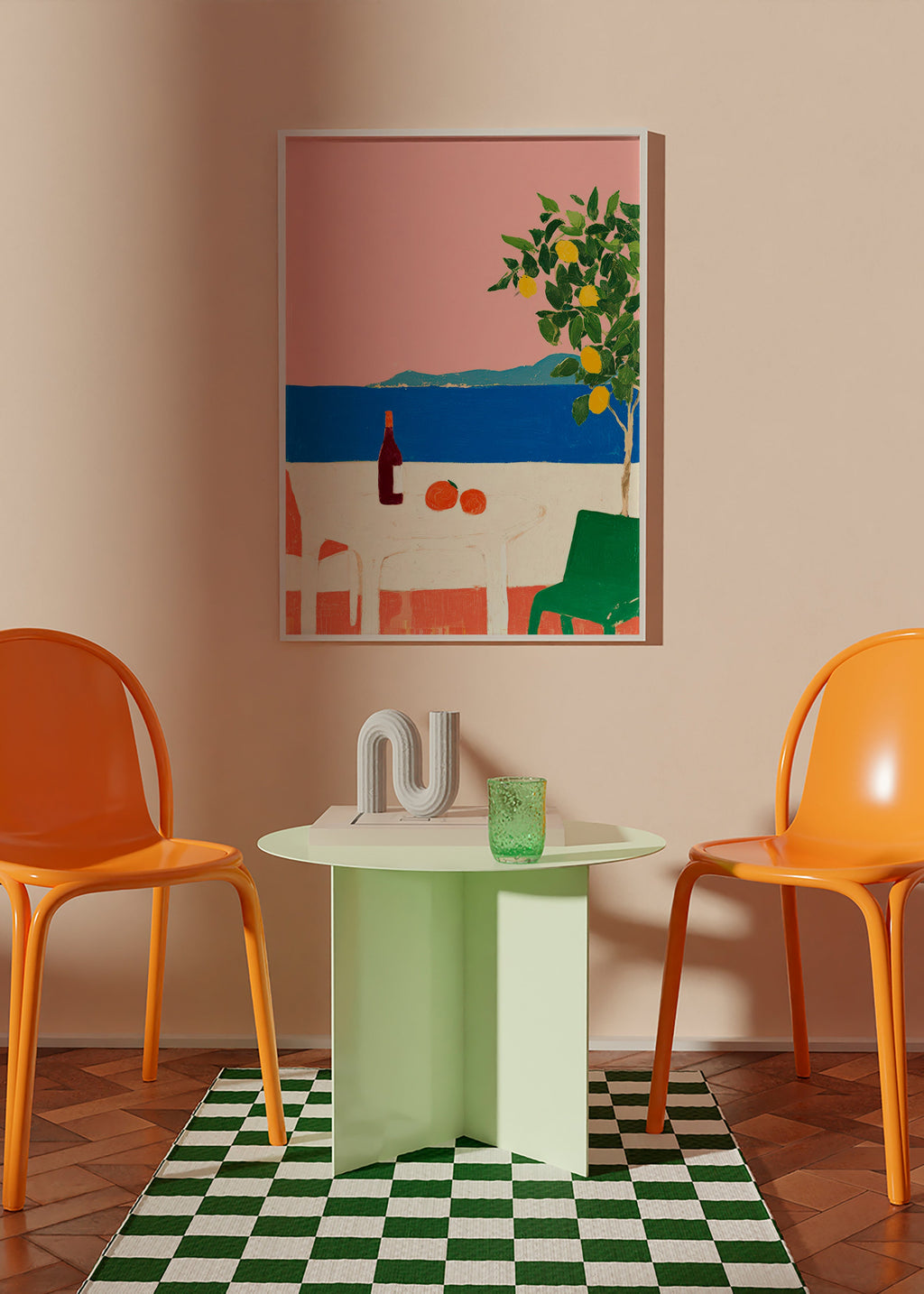 Køkkenkunst Rosa Riviera med citrontræ