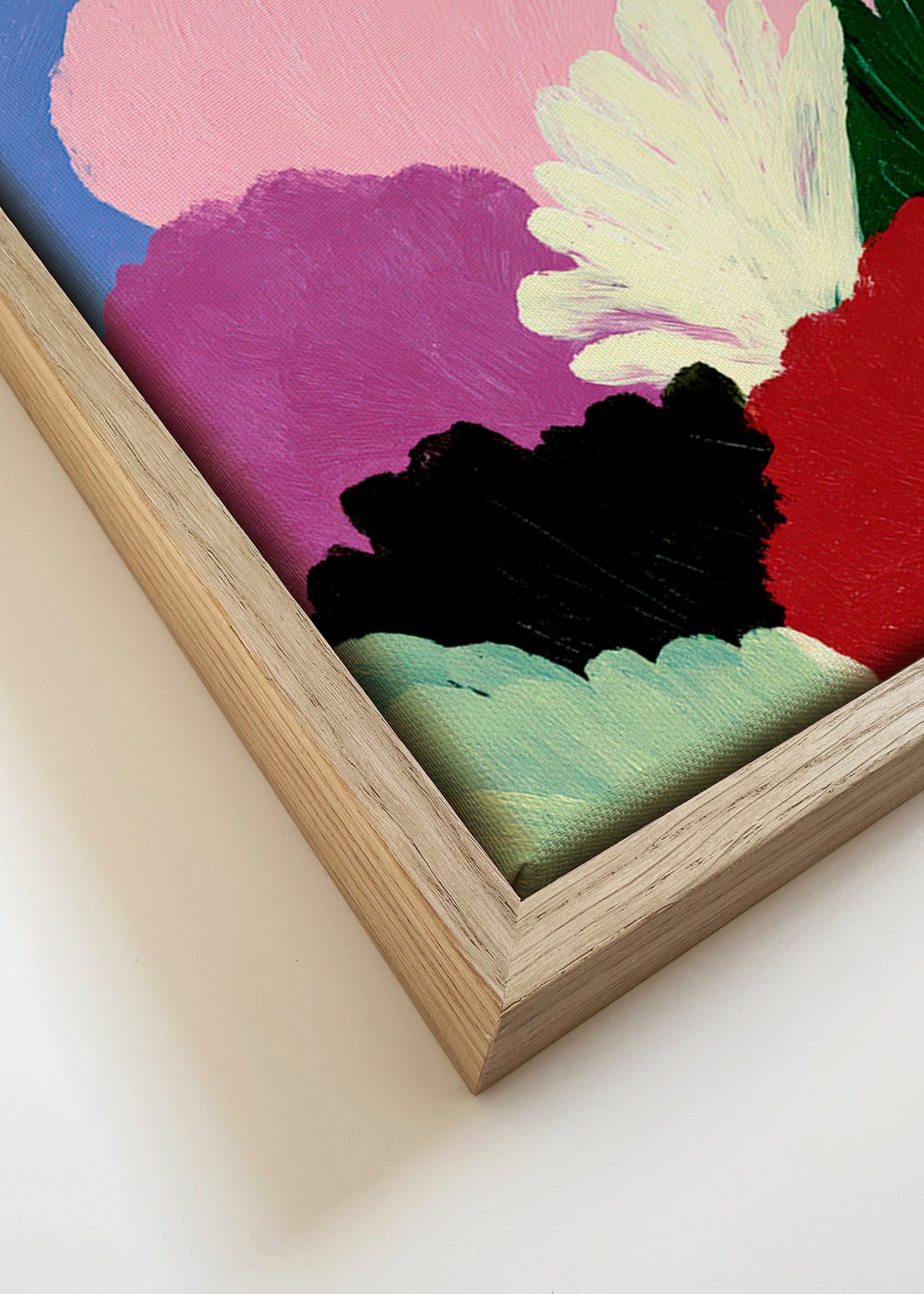 Botanisk plakat Bloomscape med abstrakte blomster