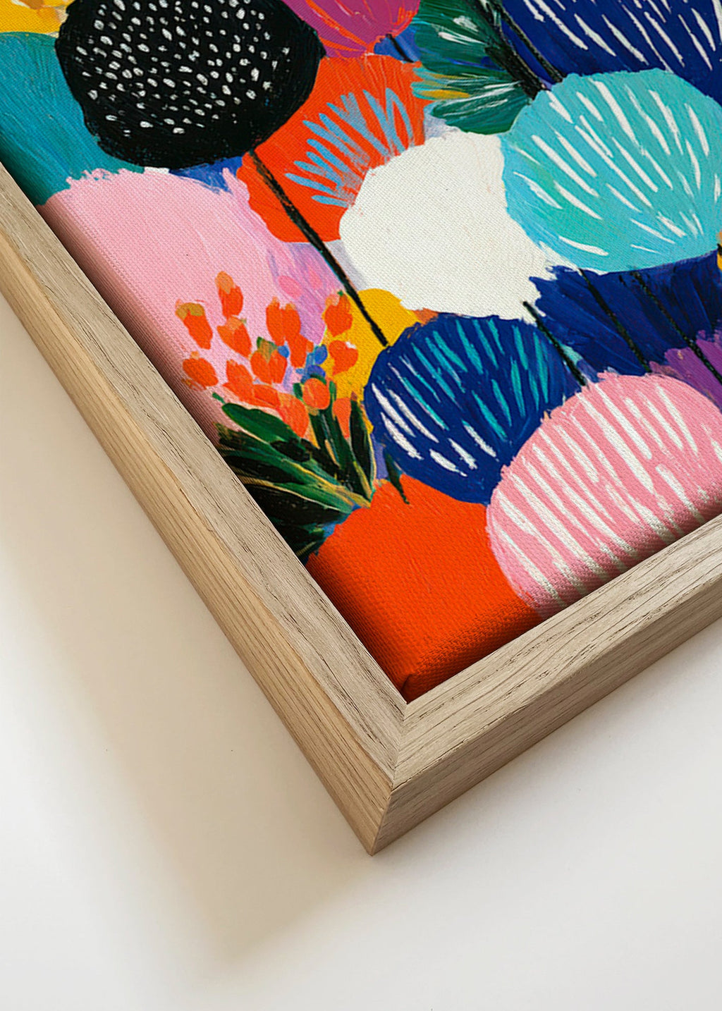 Botanisk plakat farverig buket